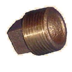 Plug Solid Square Head NPTM Bronze 1/8"