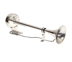 Trumpet Horn Single, Stainless Steel 12V