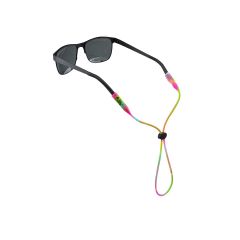 Cablz Adjustable Sunglasses Retainer, 16" Neon Teal/Green/Pink/White