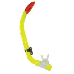 Junior Snorkel w/Clear PVC Mouthpiece Neon Yellow