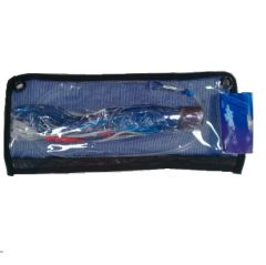 Trolling Lure, Small Softie Rigged Blue & White