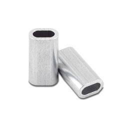 Single Sleeves Aluminium 125-150lb Size 1.5 100/pk