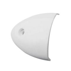Clam Shell Vent, White 55 x 50 x 12mm
