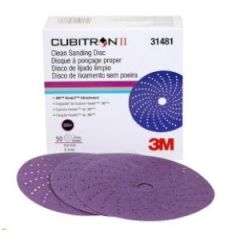 Cubitron II Clean Sand Hookit 6" Disc 220+ Grit