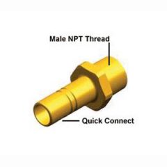 Quick Connect Stem Adapter Brass NPTM 1/2"