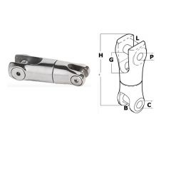 Anchor Connector 9-10mm Chain, Stainless Steel