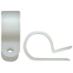 Cable Clamp Heavy Duty Nylon White 1/4"