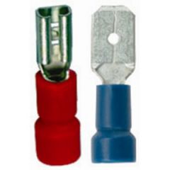 Spade Connector Vinyl Partially Insulated Female 16-14 AWG